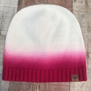 Frye & Co Winter Hat Beanie Red Ombre.